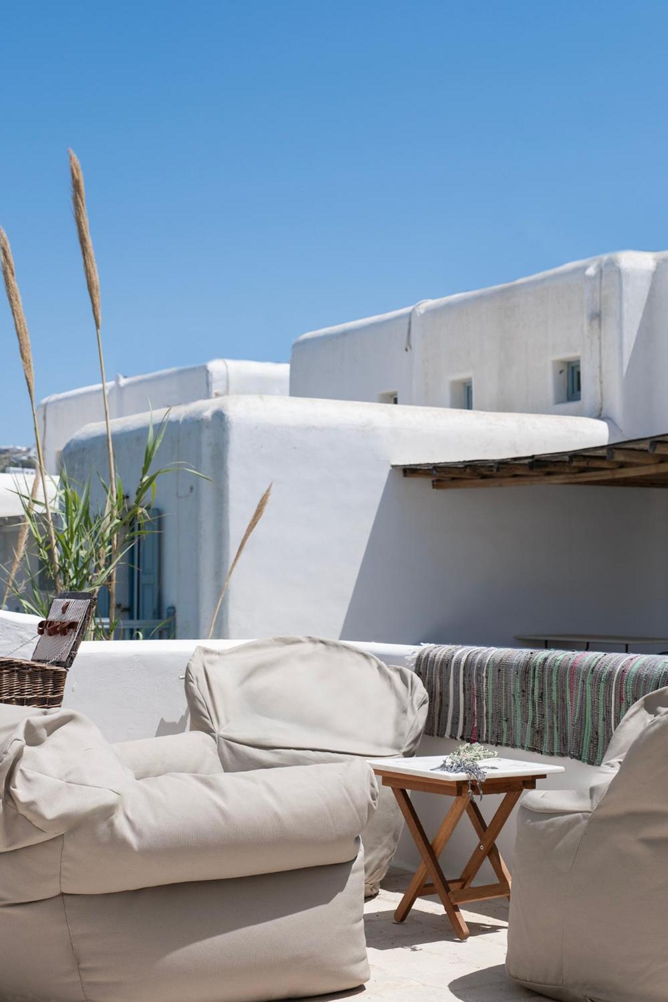 Mykonian Style W Shared Pool Houses & Nighttime Security Guard ออร์นอส ภายนอก รูปภาพ